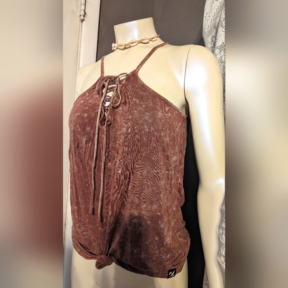 Affliction fast &  furious sexy lace-up tie dye lightweight strap desert rose - Picture 1 of 6